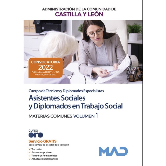 Imagen 0 de Cuerpo de Técnicos y Diplomados Especialistas (Asistentes Sociales y Diplomados en Trabajo Social) de la Administración de la Comunidad  (Tapa blanda)