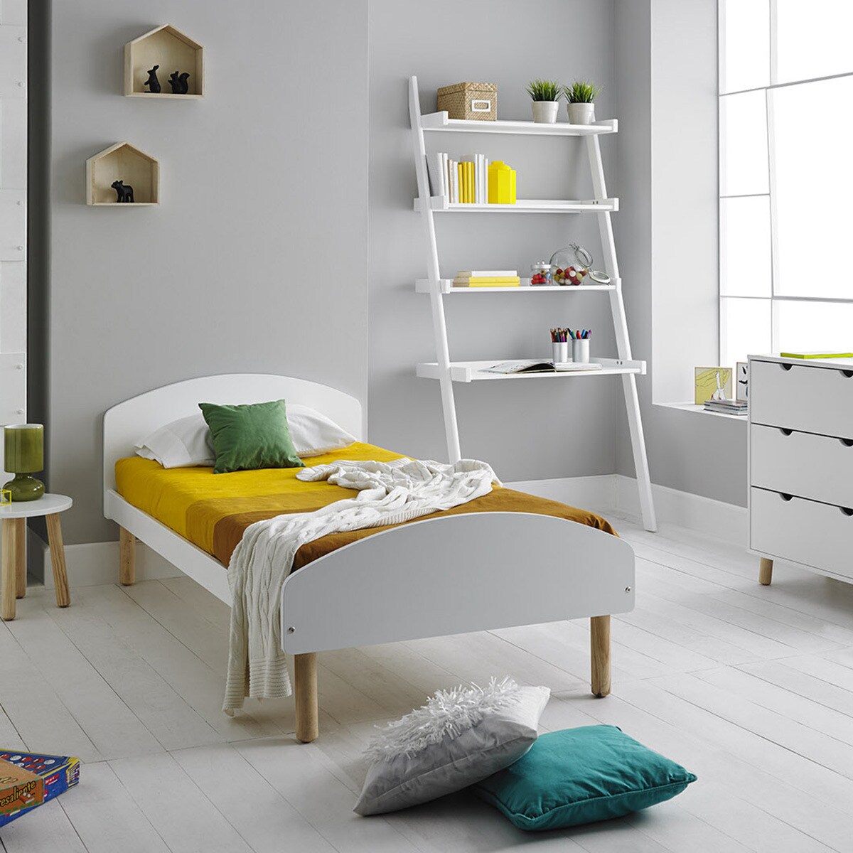 Pack 4 Patas Fijas Redondas para Somier Madera Haya 25 cm Crudo-2