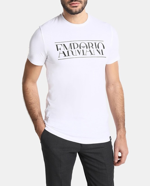 Imagen 0 de Camiseta de hombre Emporio Armani blanca de manga corta