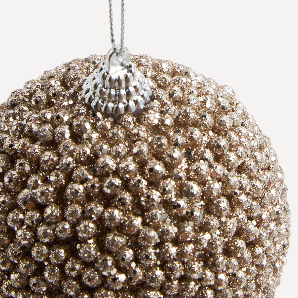 Set 18 bolas multitexturas Navidad El Corte Inglés Champagne-2