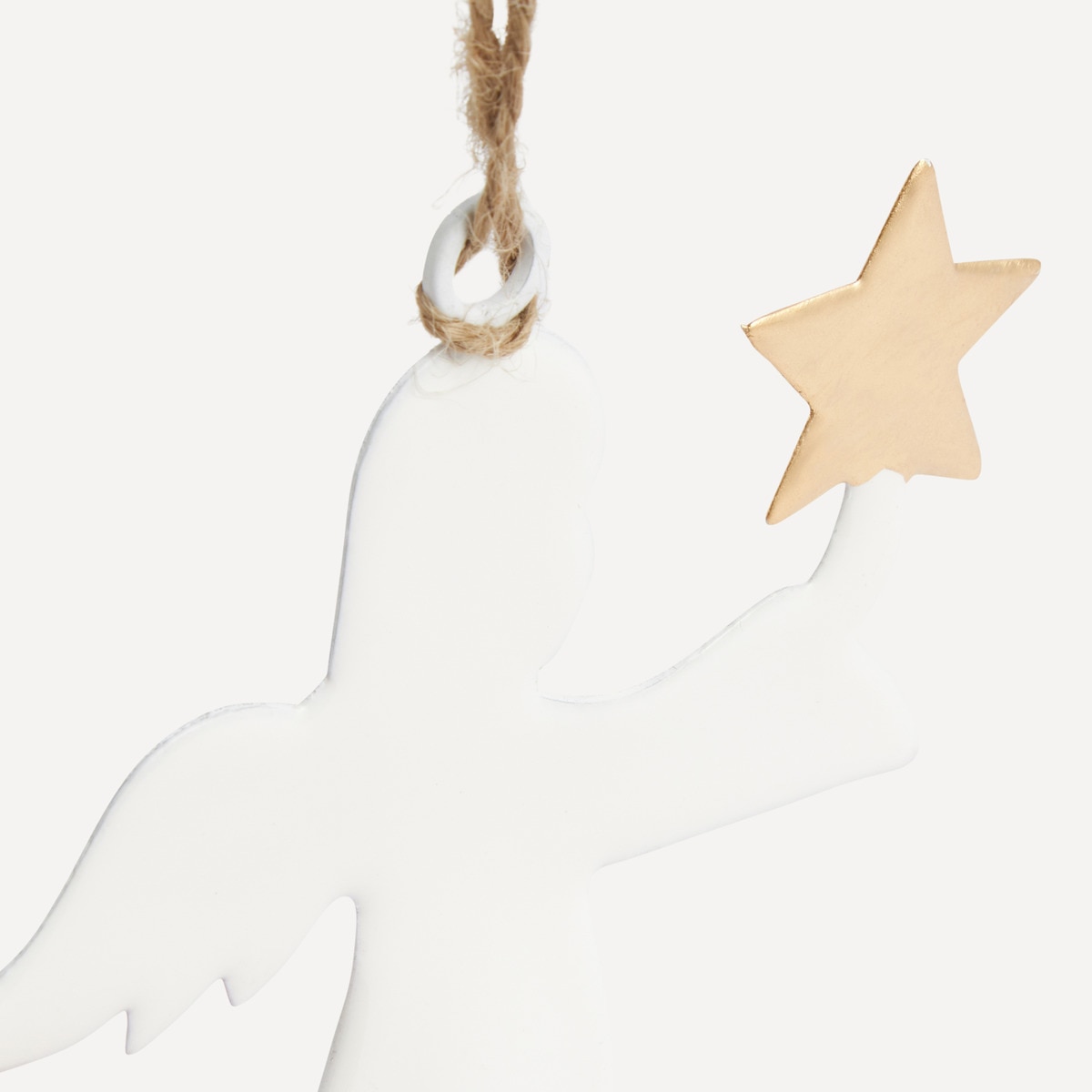 Enfeite Anjo com Estrelas Branco-3