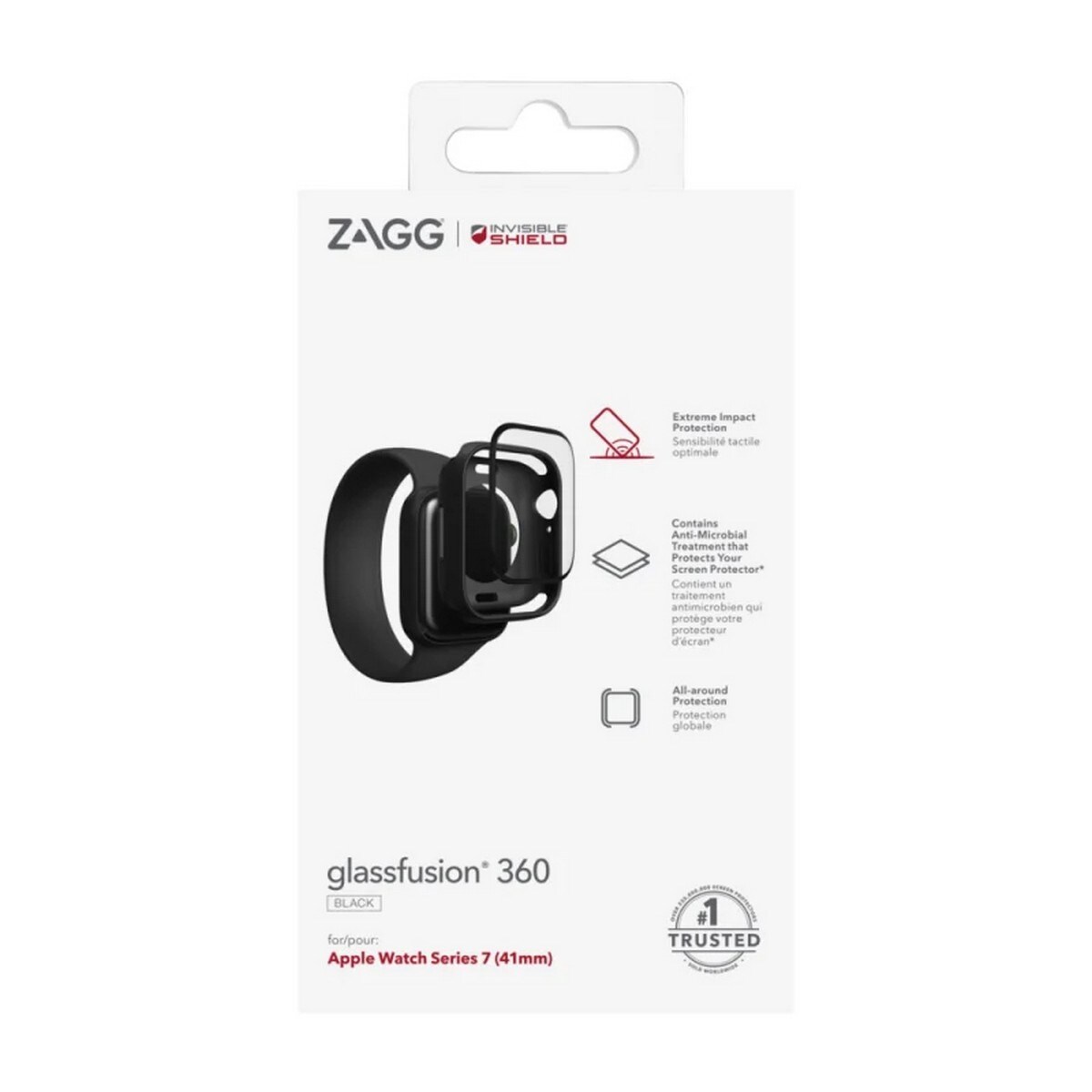 Película de Vidro Invisible Shield Fusion 360 para Apple Watch Series 7 (41 mm) 3