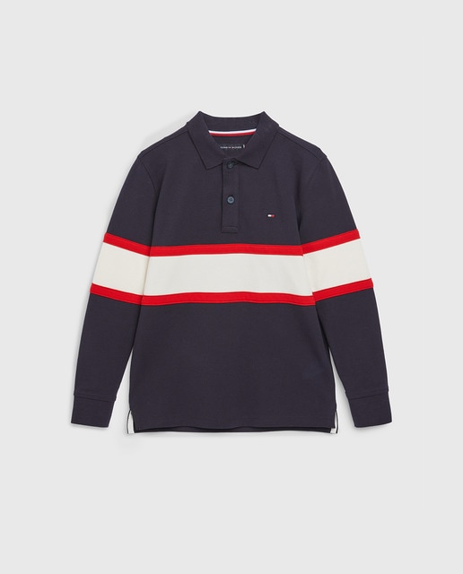 Imagen 0 de Polo de niño de manga larga con logo