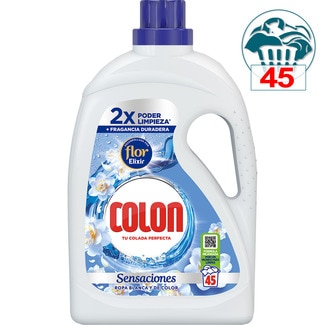 detergente líquido Sensaciones Flor Elixir botella 45 dosis - Colon