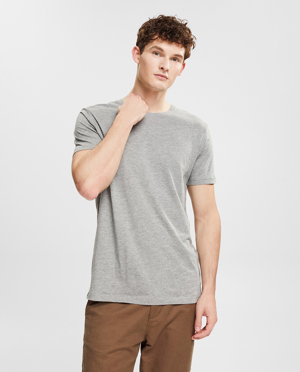 Tshirt basique monocolore biologique viscose