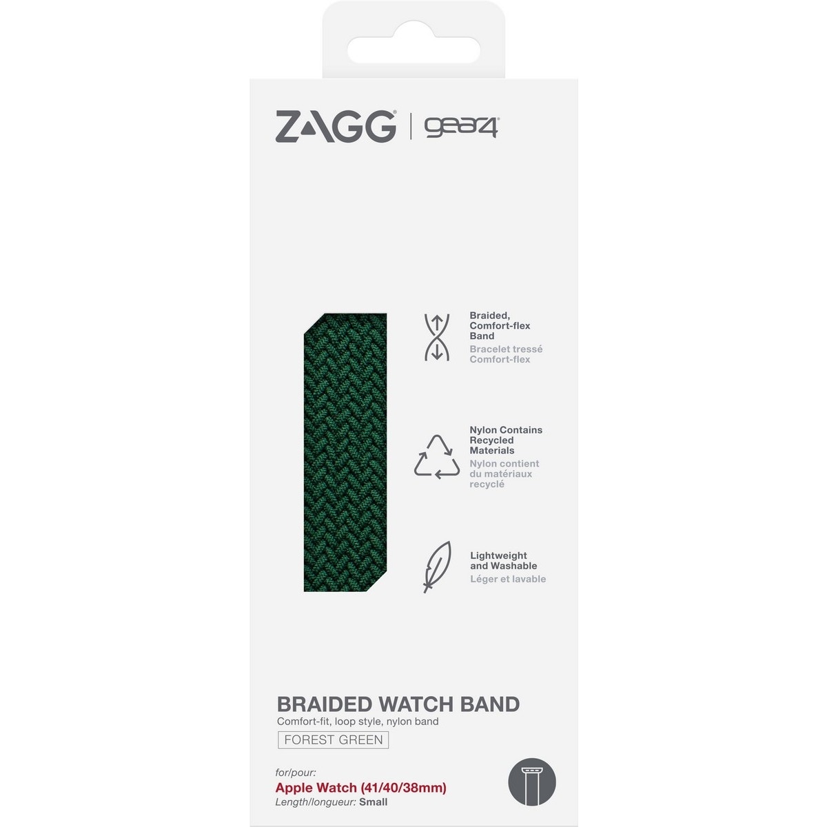 Bracelete Trançada para Apple Watch 41mm (Grande) - Forest Green 6