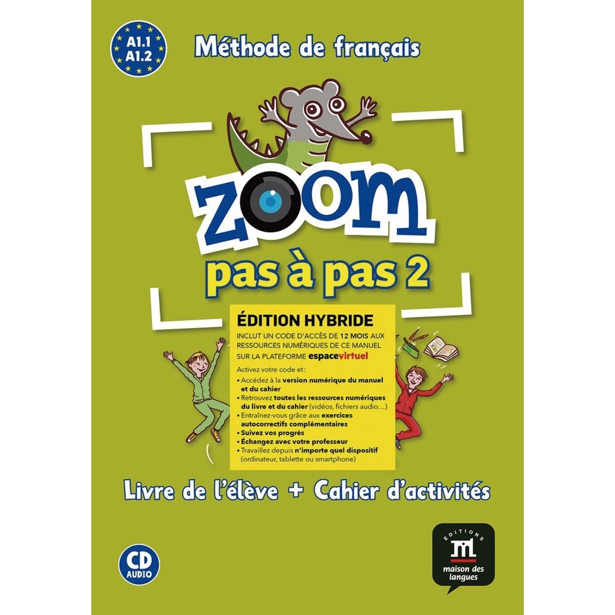 Zoom pas à pas 2 Éd.hybride Livre + Cahier (Capa mole) 1