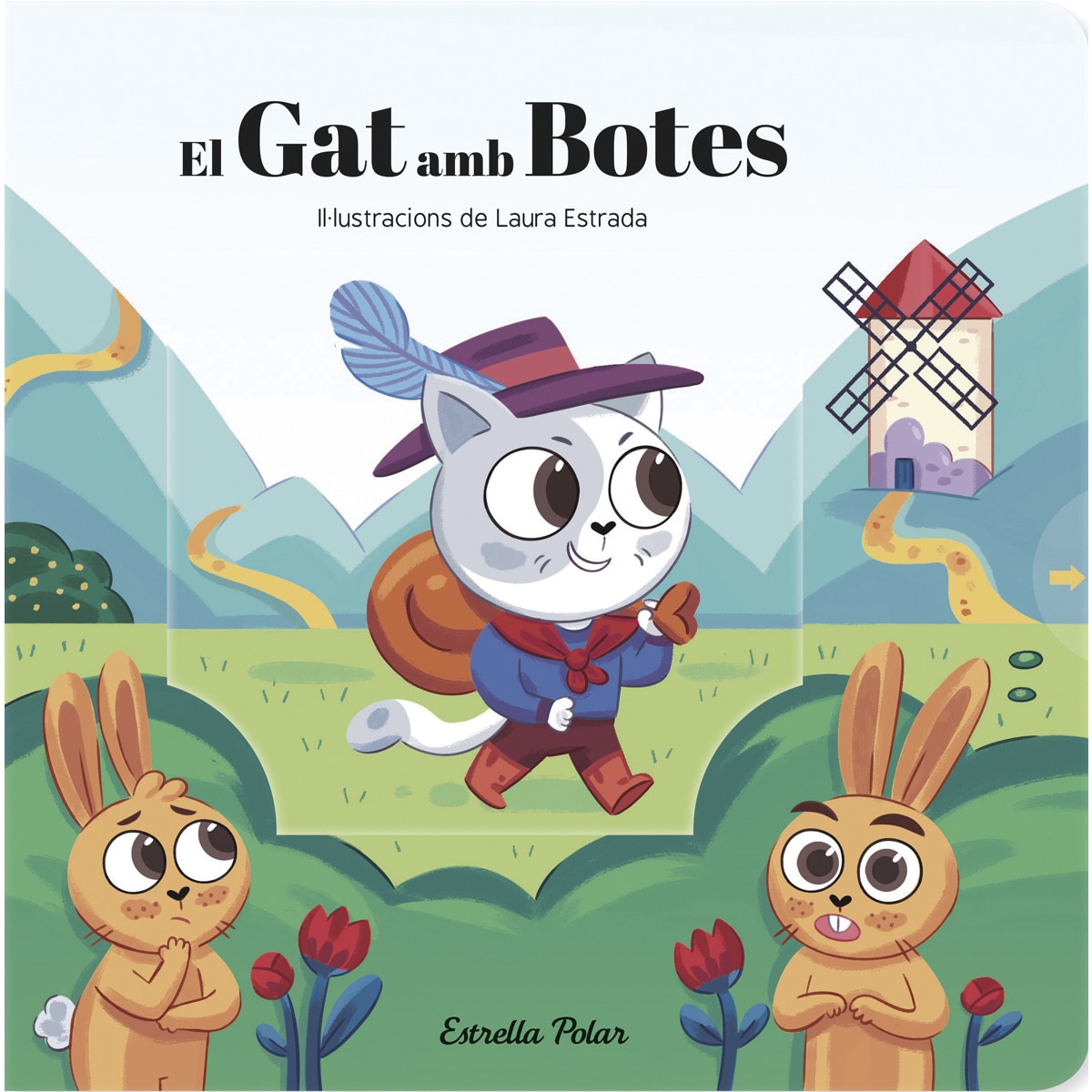 El Gat amb Botes. Conte amb mecanismes: Il·lustracions de Laura Estrada 1
