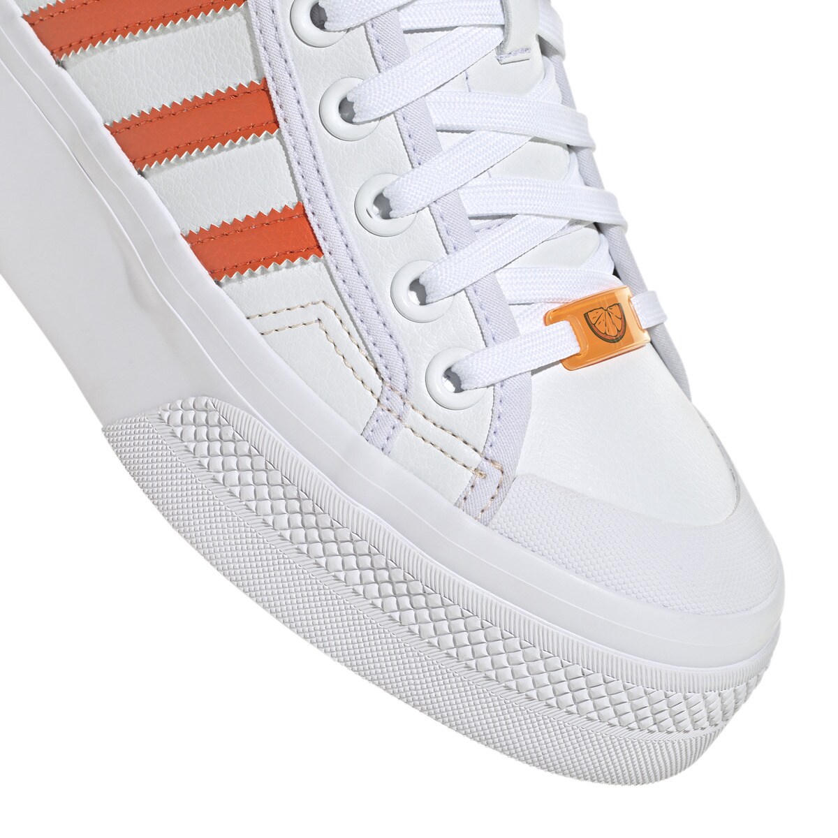 Sapatilhas Casual de Mulher Nizza Platform Mid Her Vegan Originals Branco / Laranja-7