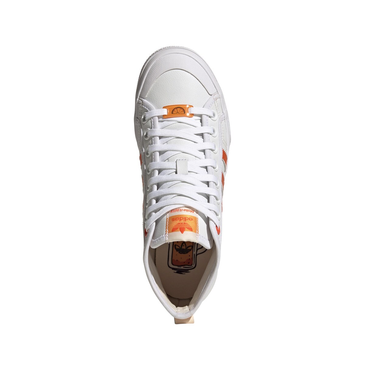 Sapatilhas Casual de Mulher Nizza Platform Mid Her Vegan Originals Branco / Laranja-3