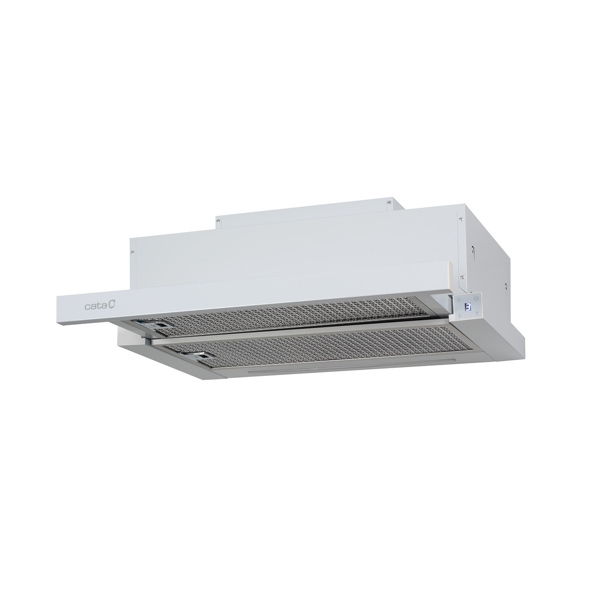 Campana telescópica Cata TFH 6630 WH con 6 niveles de extracción Blanco-1