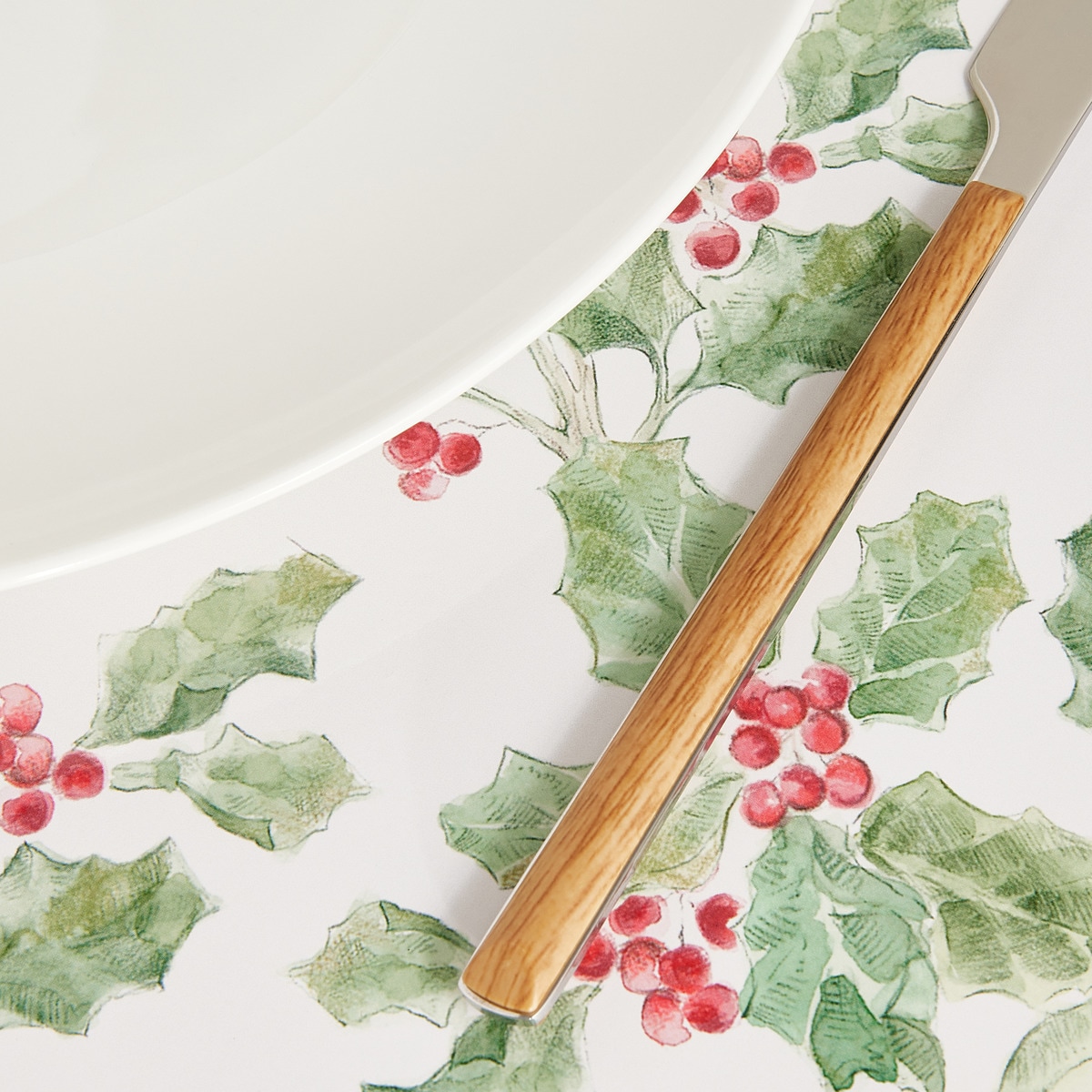 Mantel individual navideño MDF Acebo El Corte Inglés Multicolor-3