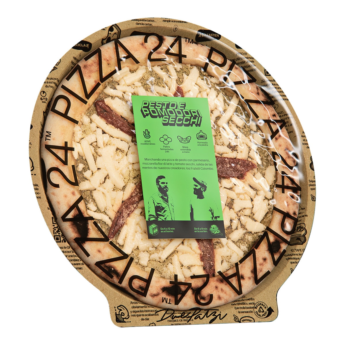 Pizza pesto e pomodori Secchi Pizza 24 · Pizza 24 · El Corte Inglés