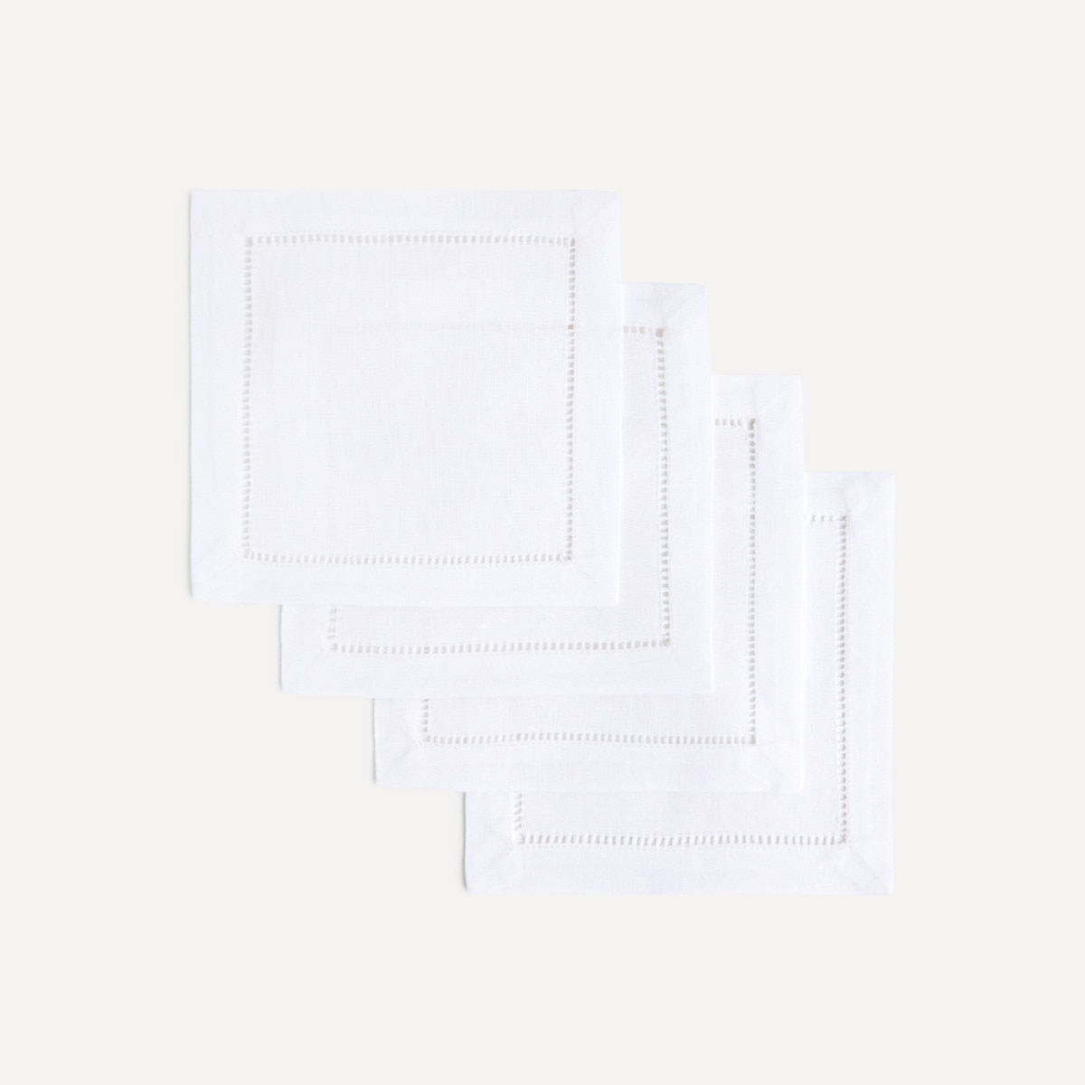 Lot de 4 serviettes de cocktail Lisa