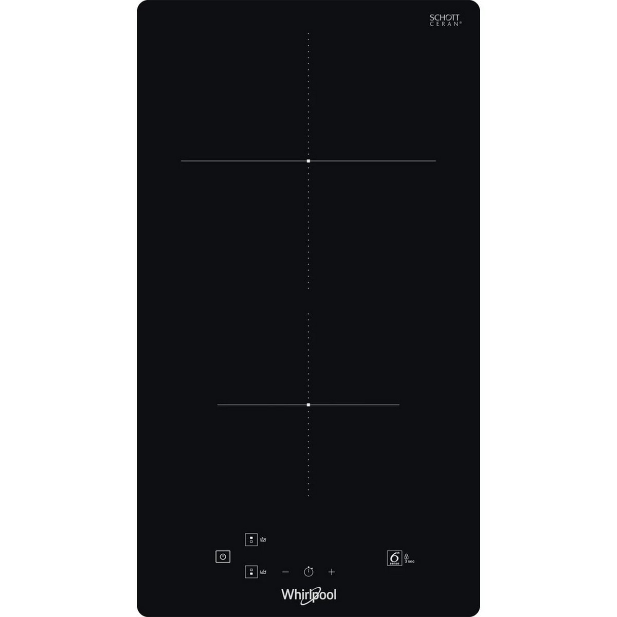 Imagem 0 de Placa Modular de Indução Whirlpool WS Q0530 NE de 2 Zonas e de 28,4 cm - Preto