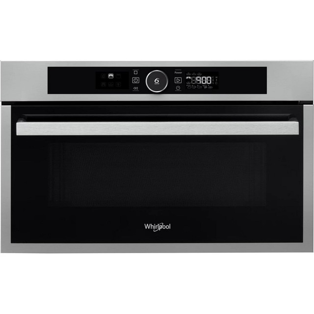 Imagem 0 de Micro-ondas Encastrável com Grill Whirlpool AMW 731/IX de 1000 W e Capacidade para 31 Litros - Aço Inoxidável