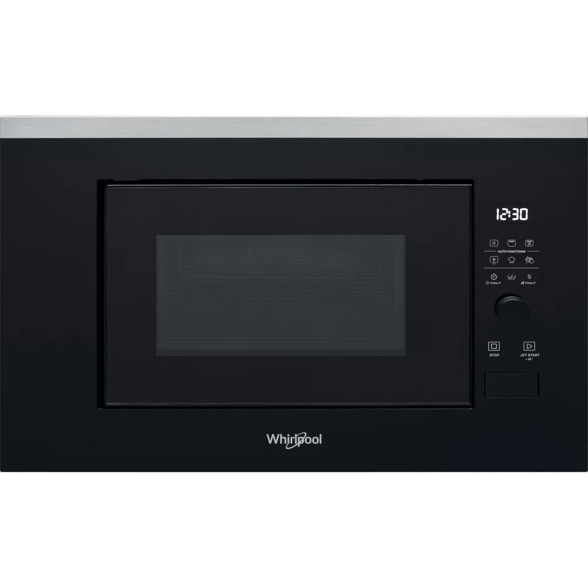 Imagem 0 de Micro-ondas Encastrável com Grill Whirlpool WMF200G de 800 W e Capacidade para 20 Litros - Preto e Inox