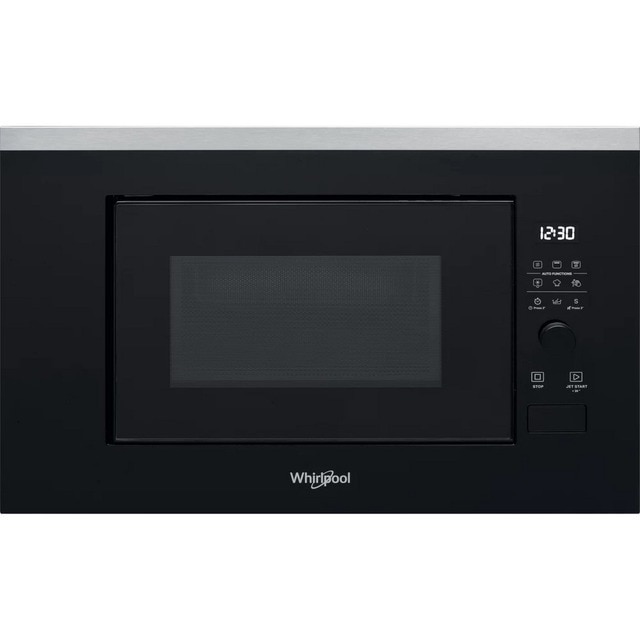 Imagem 0 de Micro-ondas Encastrável com Grill Whirlpool WMF200G de 800 W e Capacidade para 20 Litros - Preto e Inox