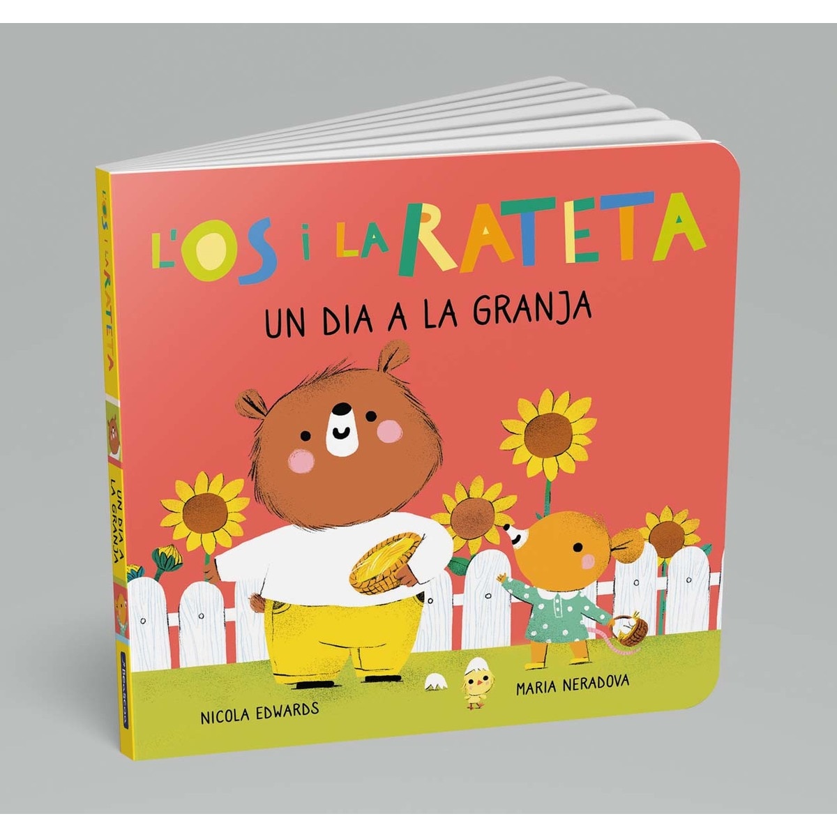 Imagem 0 de L'Ós i la Rateta - Un dia a la granja: Un llibre de cartró amb pestanyes