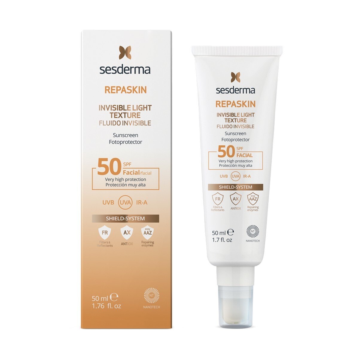 Protetor Solar Fotoprotetor Fluido Invisivel Repaskin SPF50 - 50 ml 2