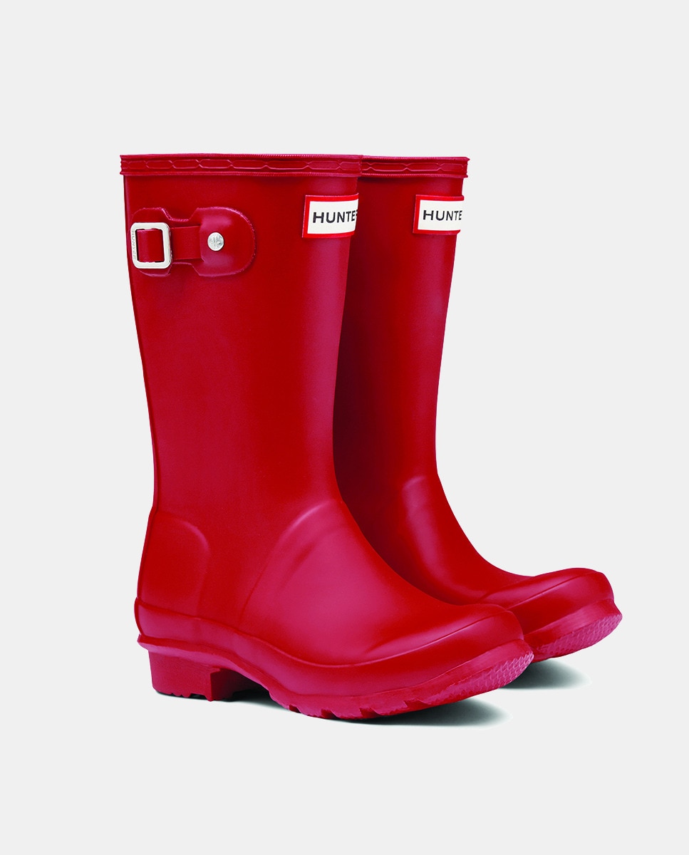 Galochas Original de Criança com Remendos Refletores e Detalhe de Logótipo Vermelho-4