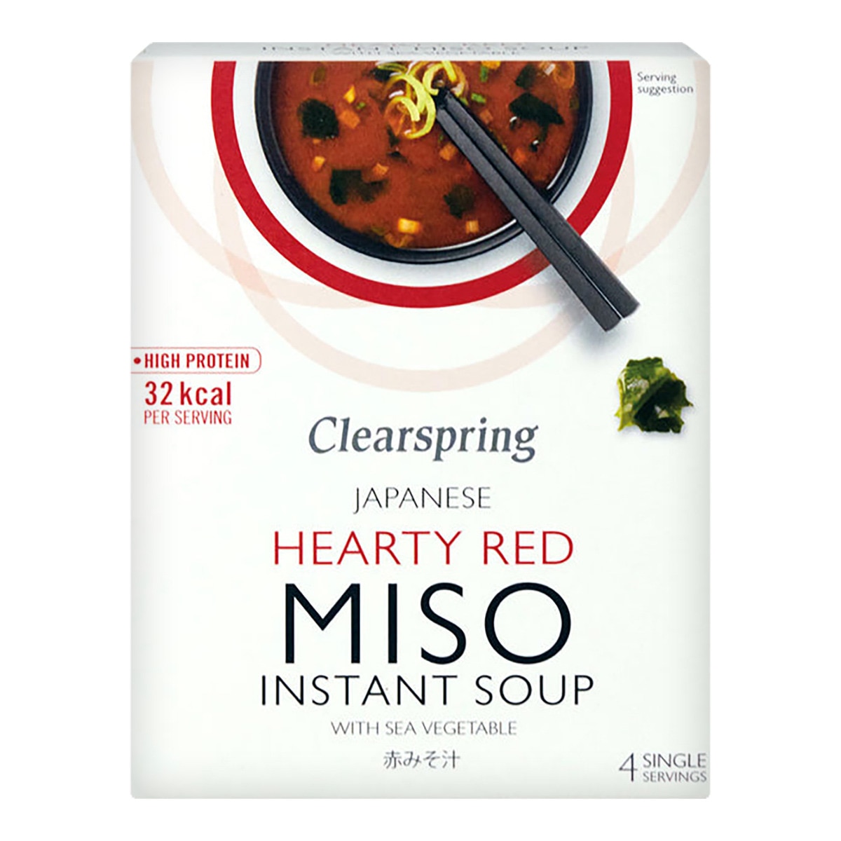 Soupe instantanée au miso et aux algues Clearspring