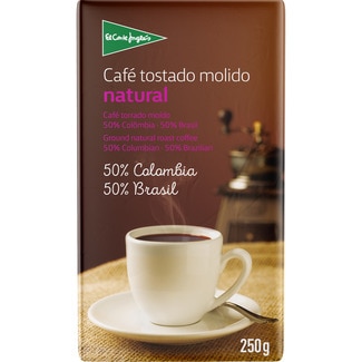 café molido natural 50% Colombia 50% Brasil paquete 250 g - El Corte Ingles