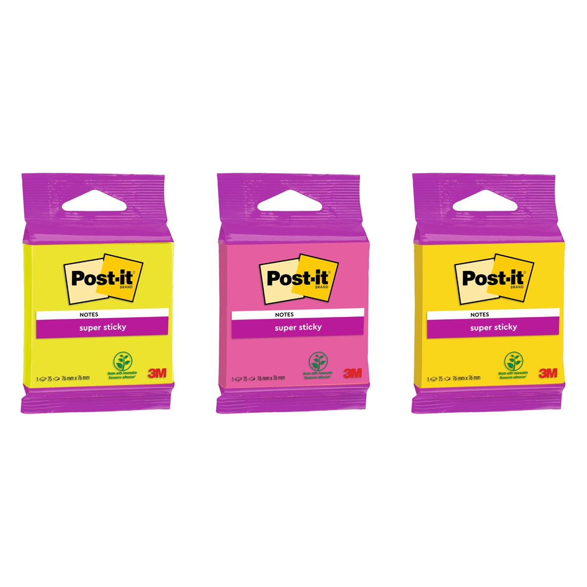 Notas Super Sticky bloc Post-it surtido 1