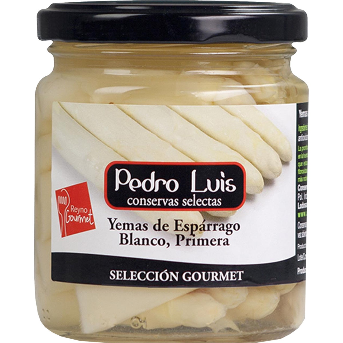 yemas de espárragos de primera frasco 135 g neto escurrido