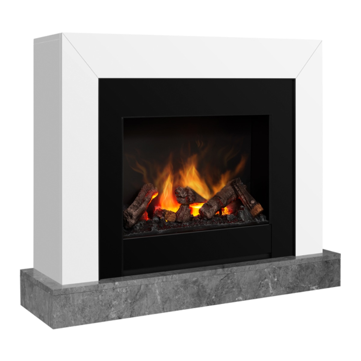 Chimenea Eléctrica Ravel Optimyst Blanco-4