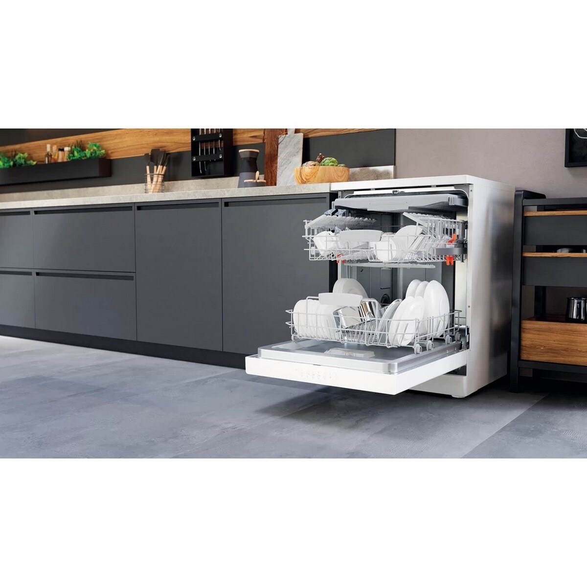 Máquina de Lavar Loiça HotPoint HFC 3C26 F de 14 Talheres e de 60 cm - Branco Branco-6