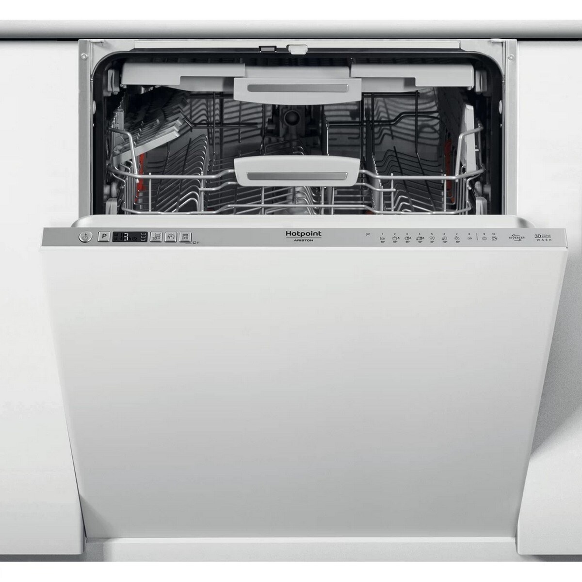 Máquina de Lavar Loiça Encastrável HotPoint HIC 3O33 WLEG 3º Cesto, de 14 Talheres e de 59,8 cm - Painel Inox Inox-6