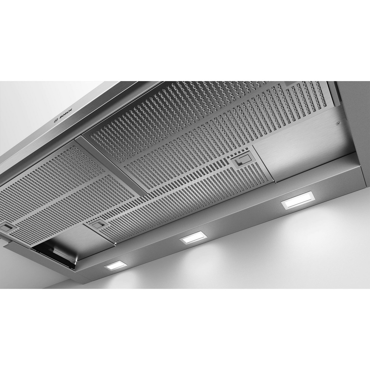 Exaustor Telescópico Encastrável Bosch Série 4 DFS097A51 com 4 Velocidades e de 90 cm - Prateado Metálico Prateado-3