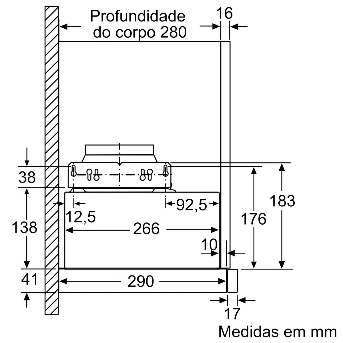Exaustor Telescópico Encastrável Bosch Série 2 DFM064W54 com 3 Velocidaes e de 60 cm - Prateado Metálico Prateado-8