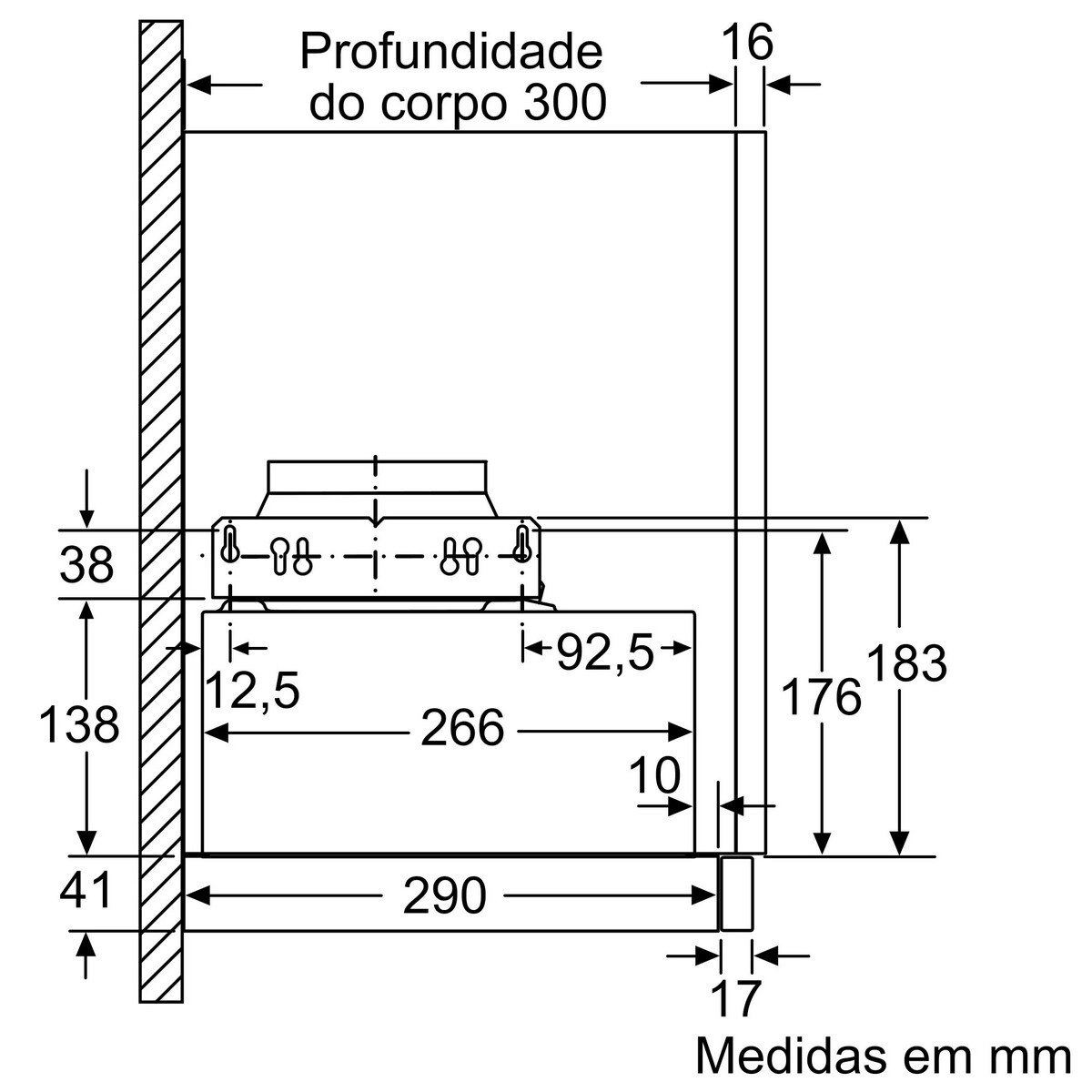 Exaustor Telescópico Encastrável Bosch Série 2 DFM064W54 com 3 Velocidaes e de 60 cm - Prateado Metálico Prateado-9