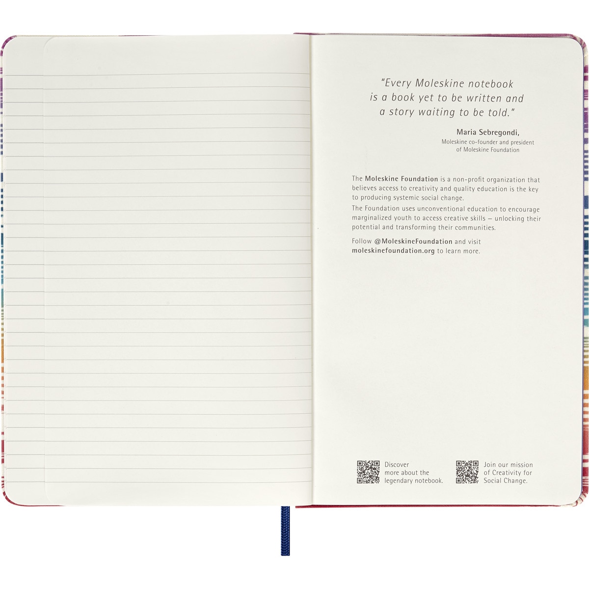 Cuaderno large hojas rayadas Edición Limitada Missoni Fiammato Sfumato Moleskine multicolor Multicolor-5