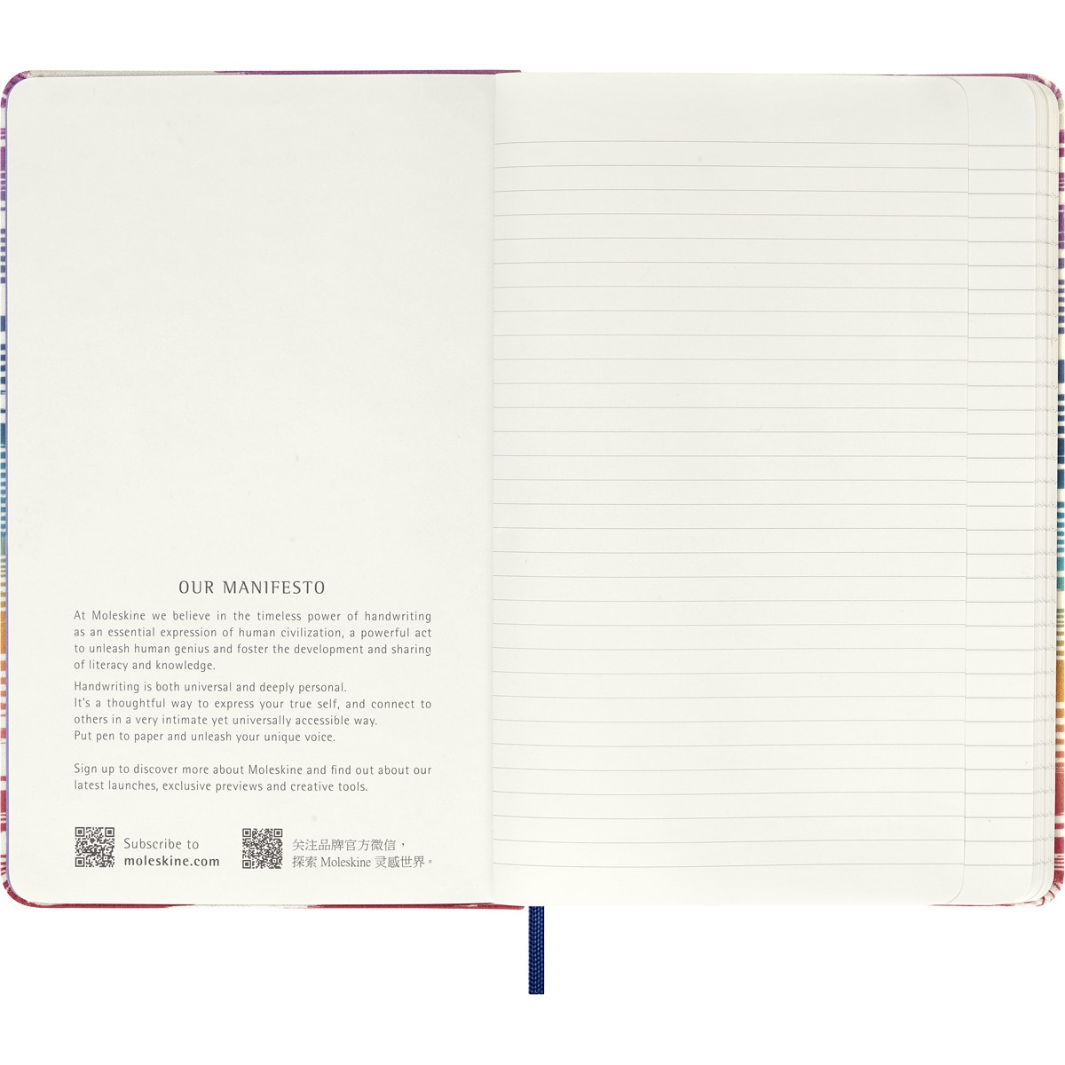 Cuaderno large hojas rayadas Edición Limitada Missoni Fiammato Sfumato Moleskine multicolor Multicolor-3