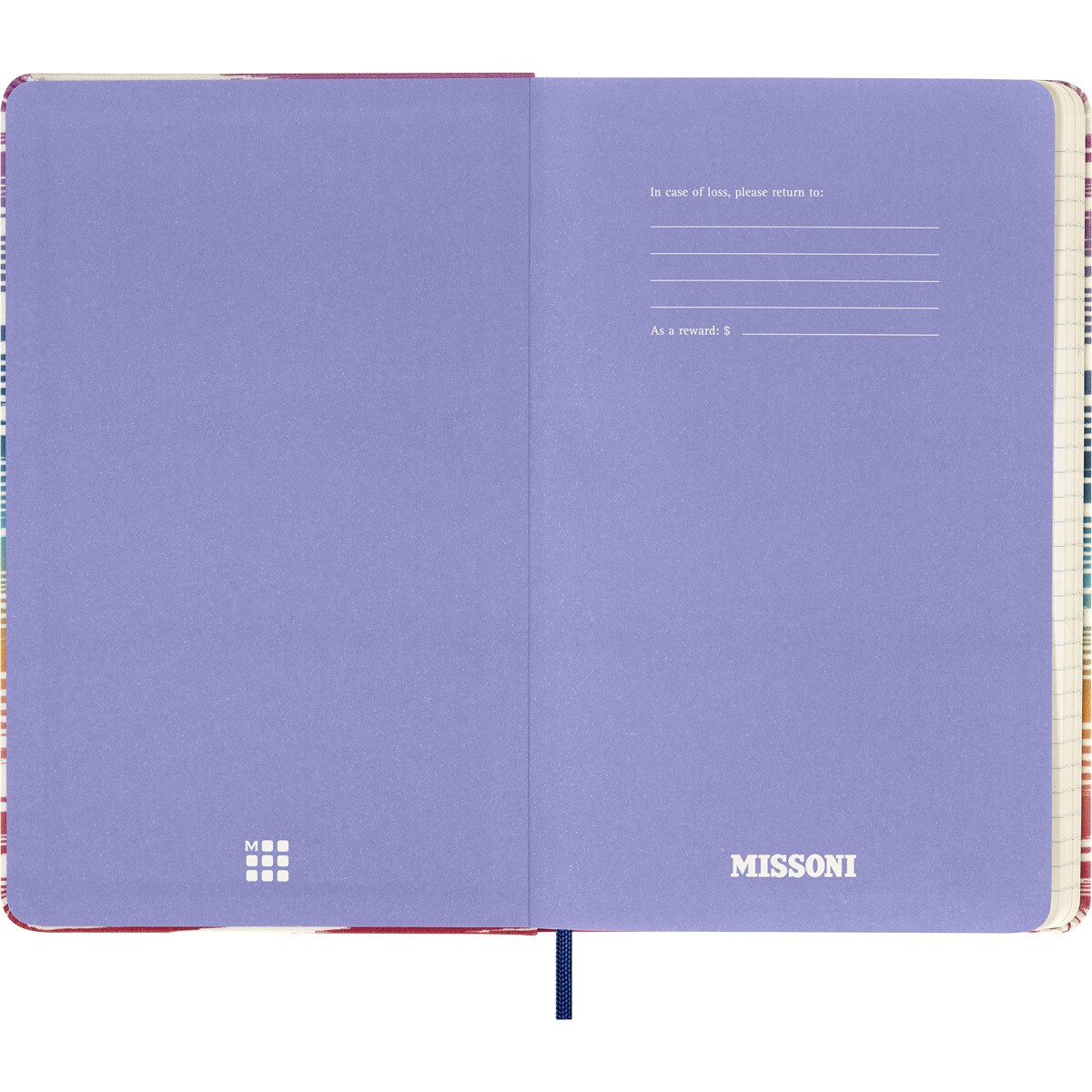 Cuaderno large hojas rayadas Edición Limitada Missoni Fiammato Sfumato Moleskine multicolor Multicolor-2