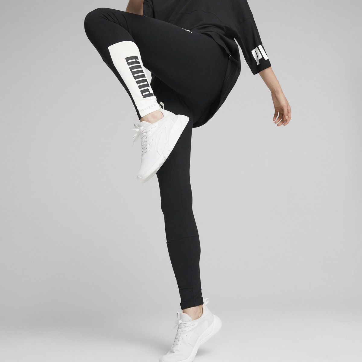 Leggings de Mulher Power Colorbloc Preto-5