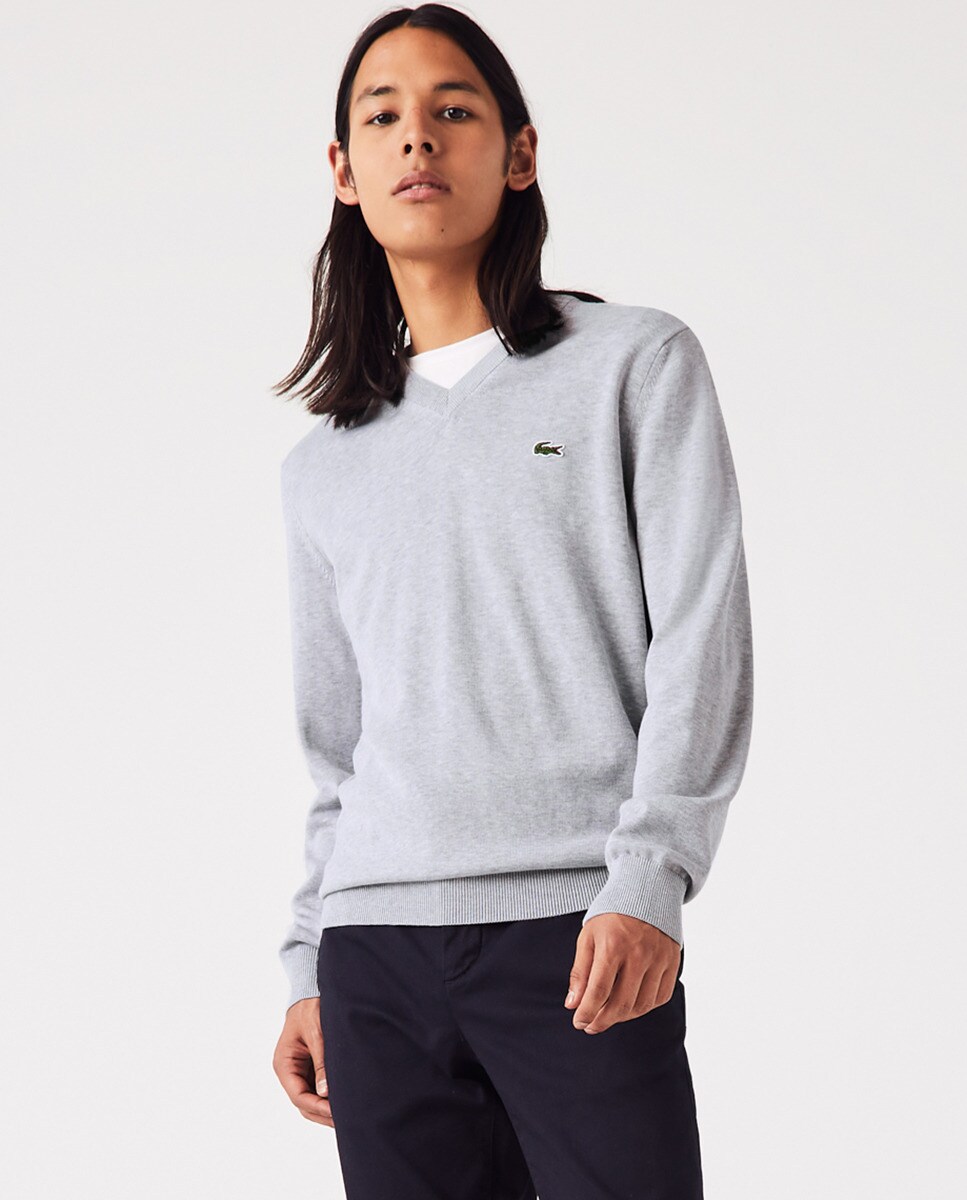 Pull col en V regular fit