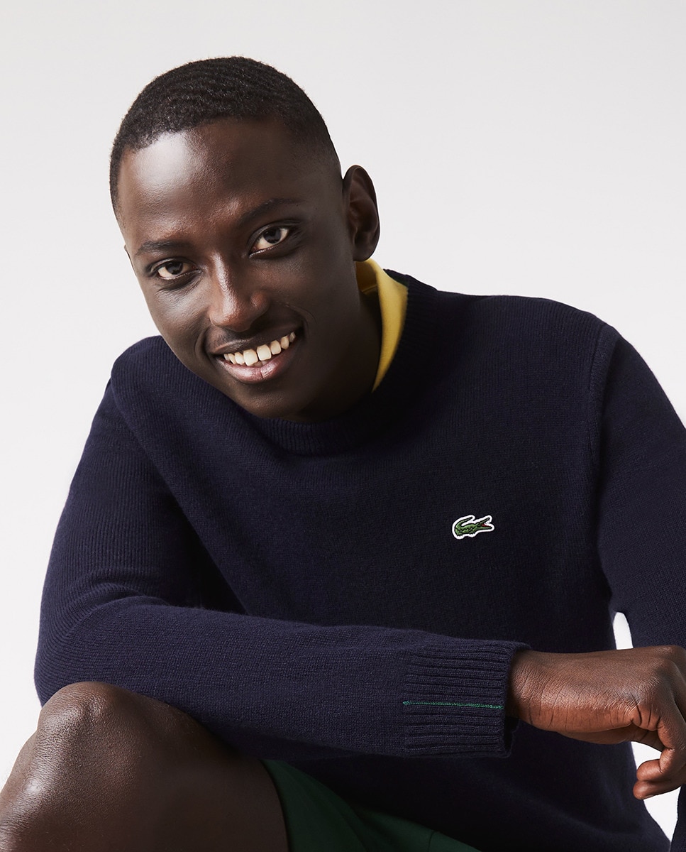 Pull en laine à col rond