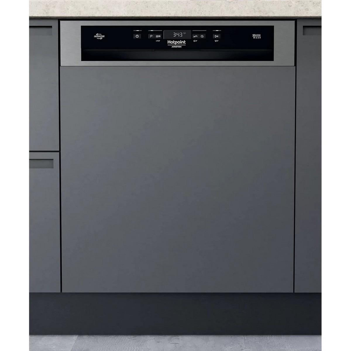Imagem 0 de Máquina de Lavar Loiça Encastrável HotPoint HBC 3C41 W para 14 Talheres e de 59,8 cm - Inox
