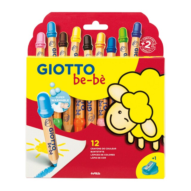 Imagen 0 de Estuche 12 súper lápices + sacapuntas Giotto Be-Bè