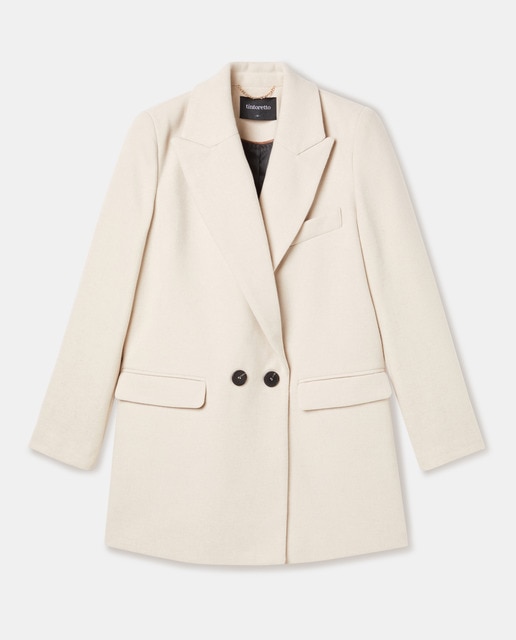 Imagen 0 de Abrigo cruzado de mujer liso