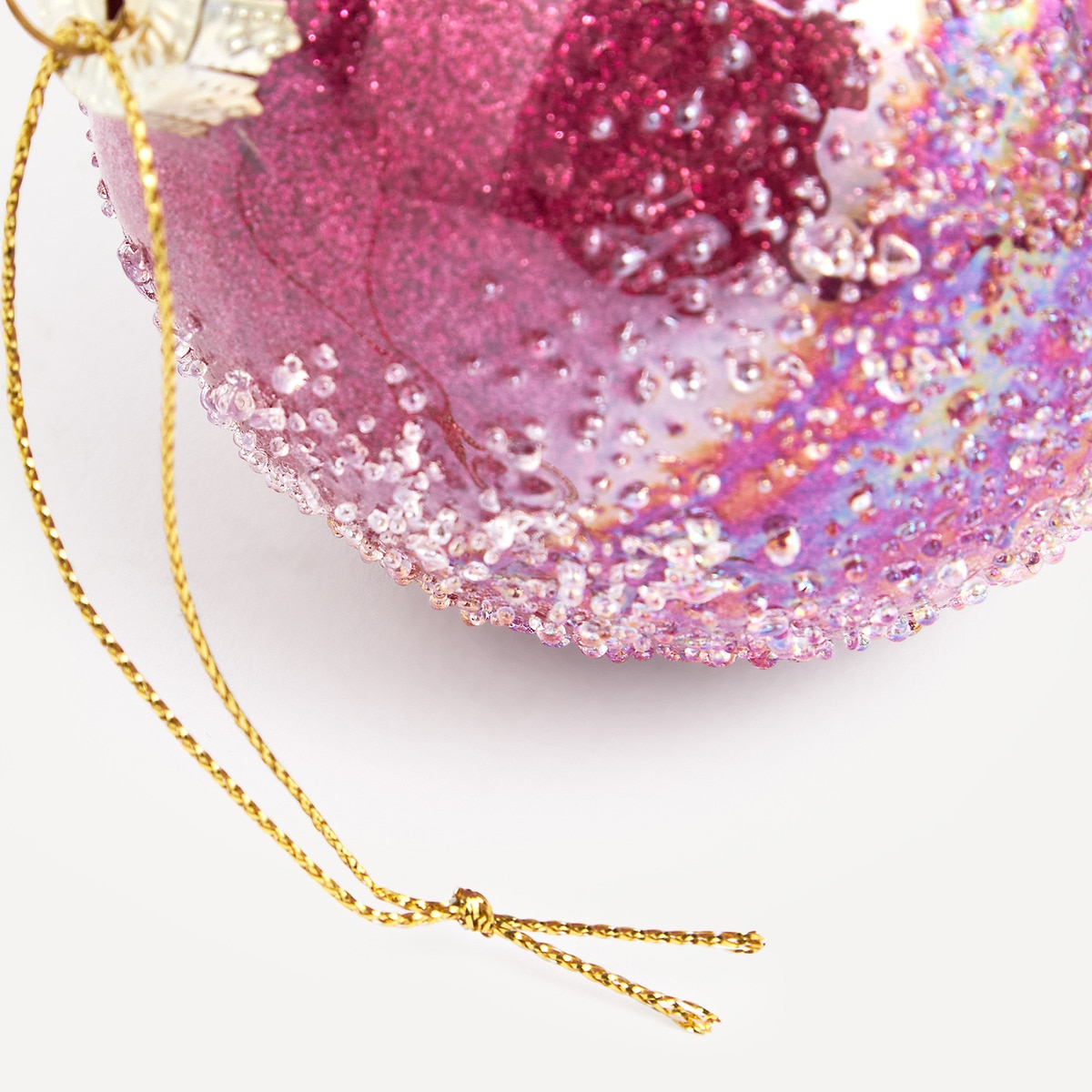 Bola de Cristal com Relevo Iridescente Fúcsia-3