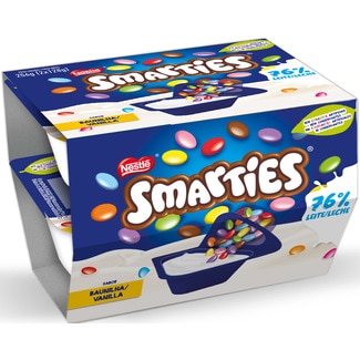 Iogurte Bicompartimentado com Chocolate Pack 2 embalagem 128 g - Smarties