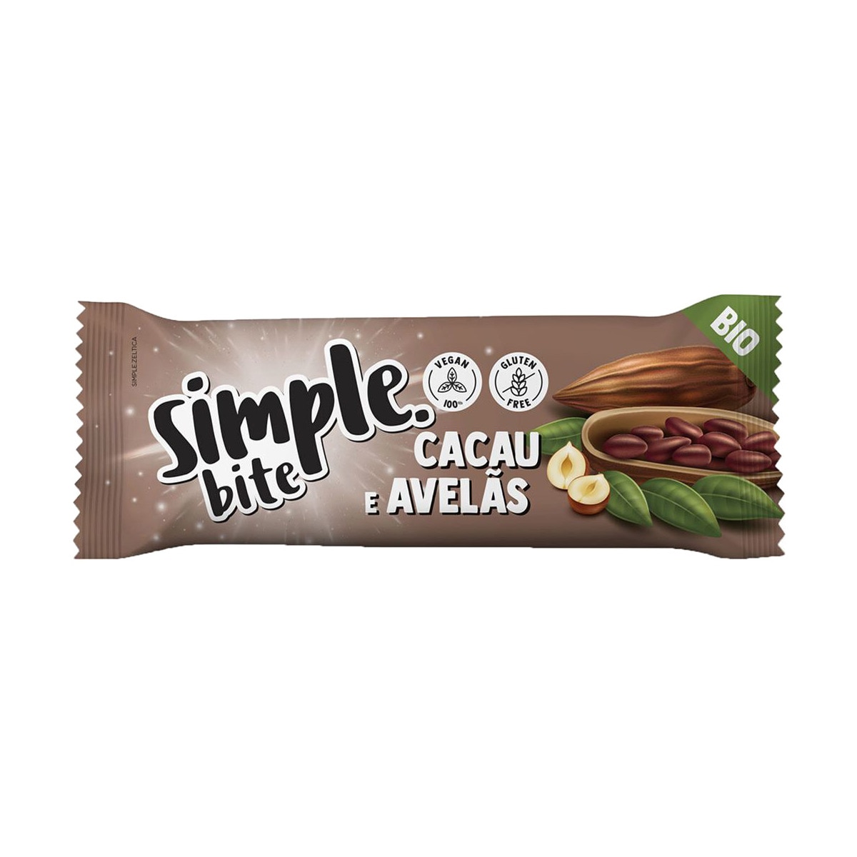 Bite de Cacau e Avelãs embalagem 35 g