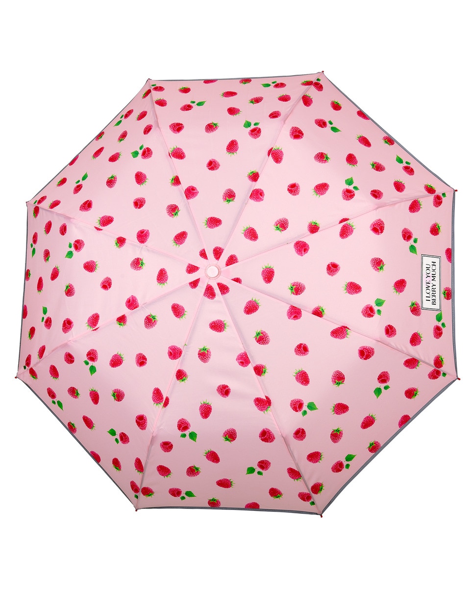 Guarda-Chuva Infantil Dobrável com Morangos - Rosa Rosa-2