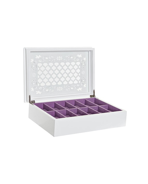 Imagen 0 de Relojero mdf cristal  blanco