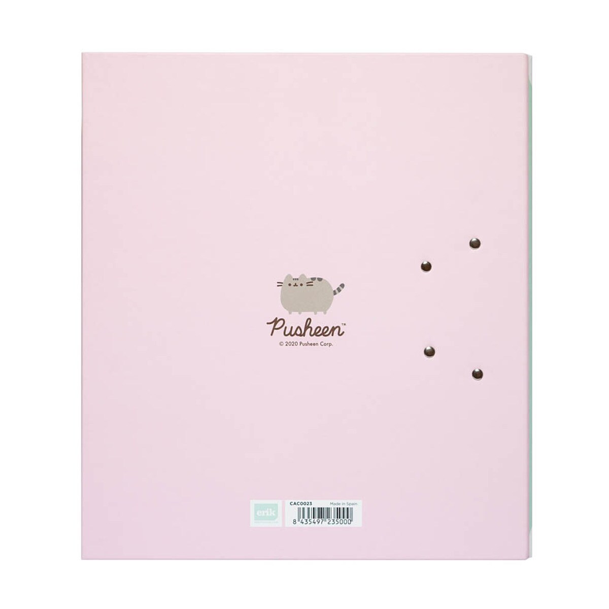 Arquivador com Compressor Pusheen 28,5x7x33,5 Verde Verde / Rosa-2